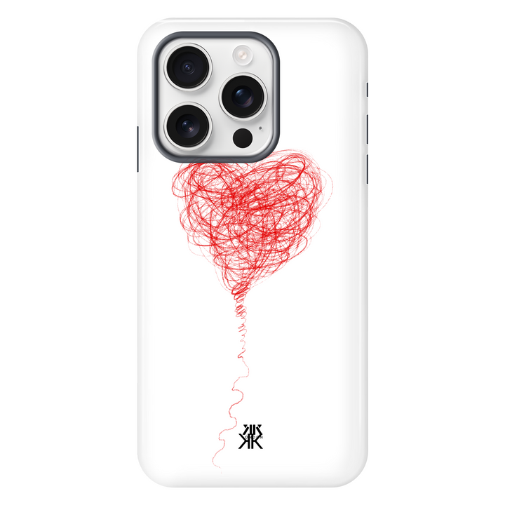 Red Balloon Heart Phone Case - Tough Case - iphone-16-pro