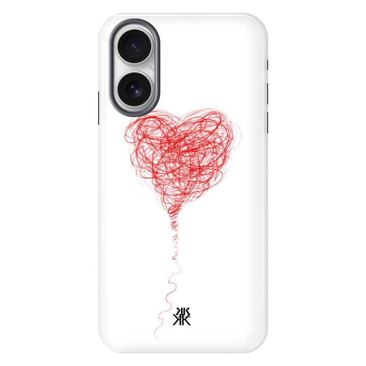 Red Balloon Heart Phone Case - Tough Case - iphone-16