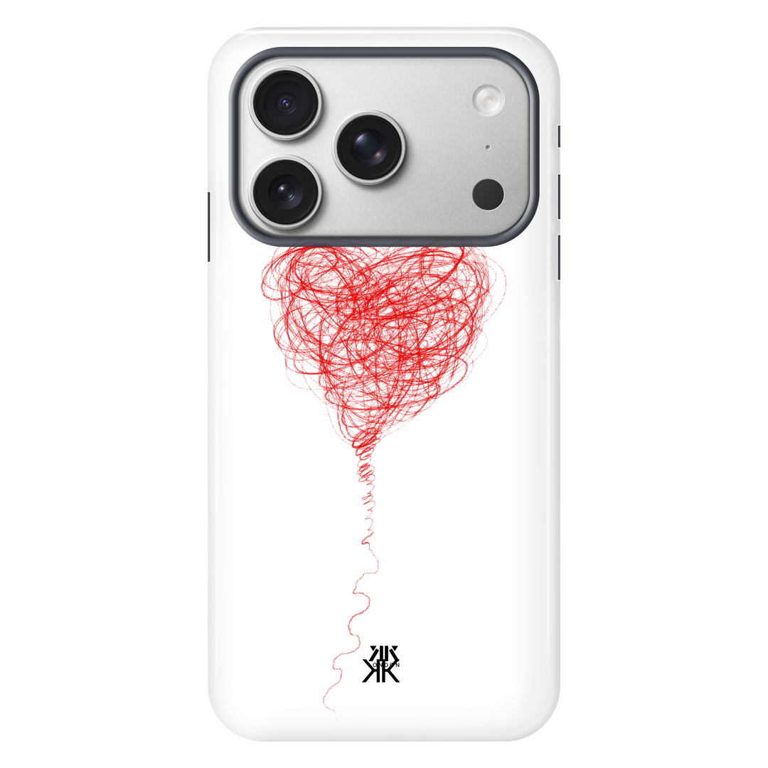 Red Balloon Heart Phone Case - Tough Case - iphone-17-pro