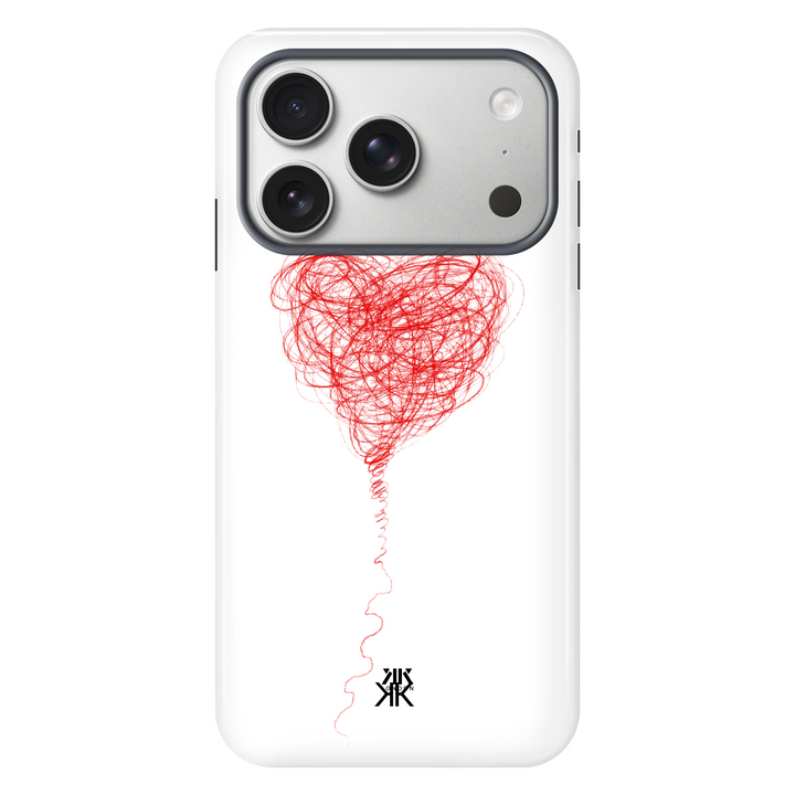 Red Balloon Heart Phone Case - Tough Case - iphone-17-pro