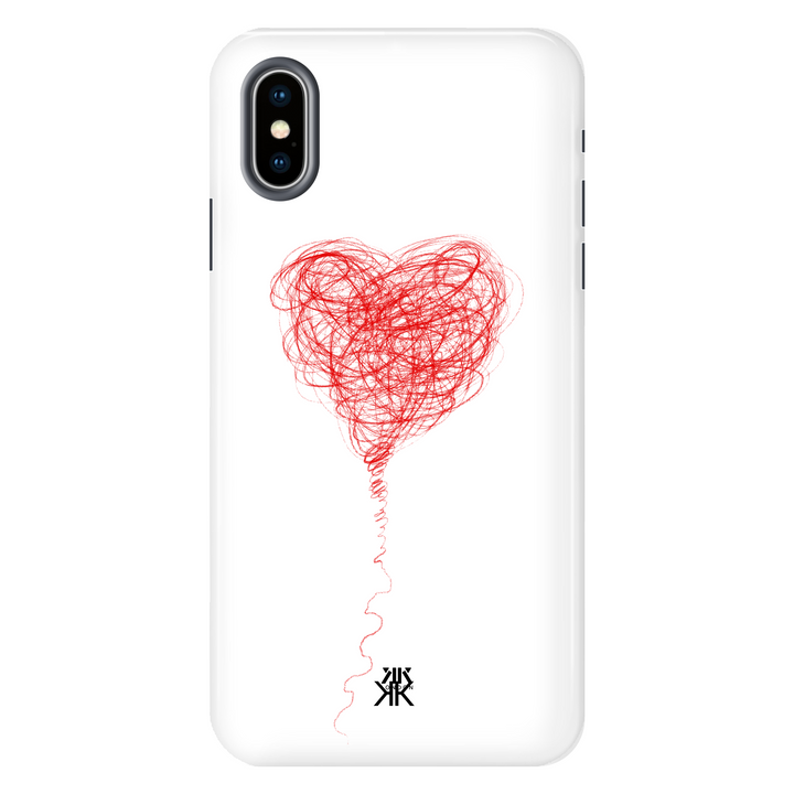 Red Balloon Heart Phone Case - Tough Case - iphone-x