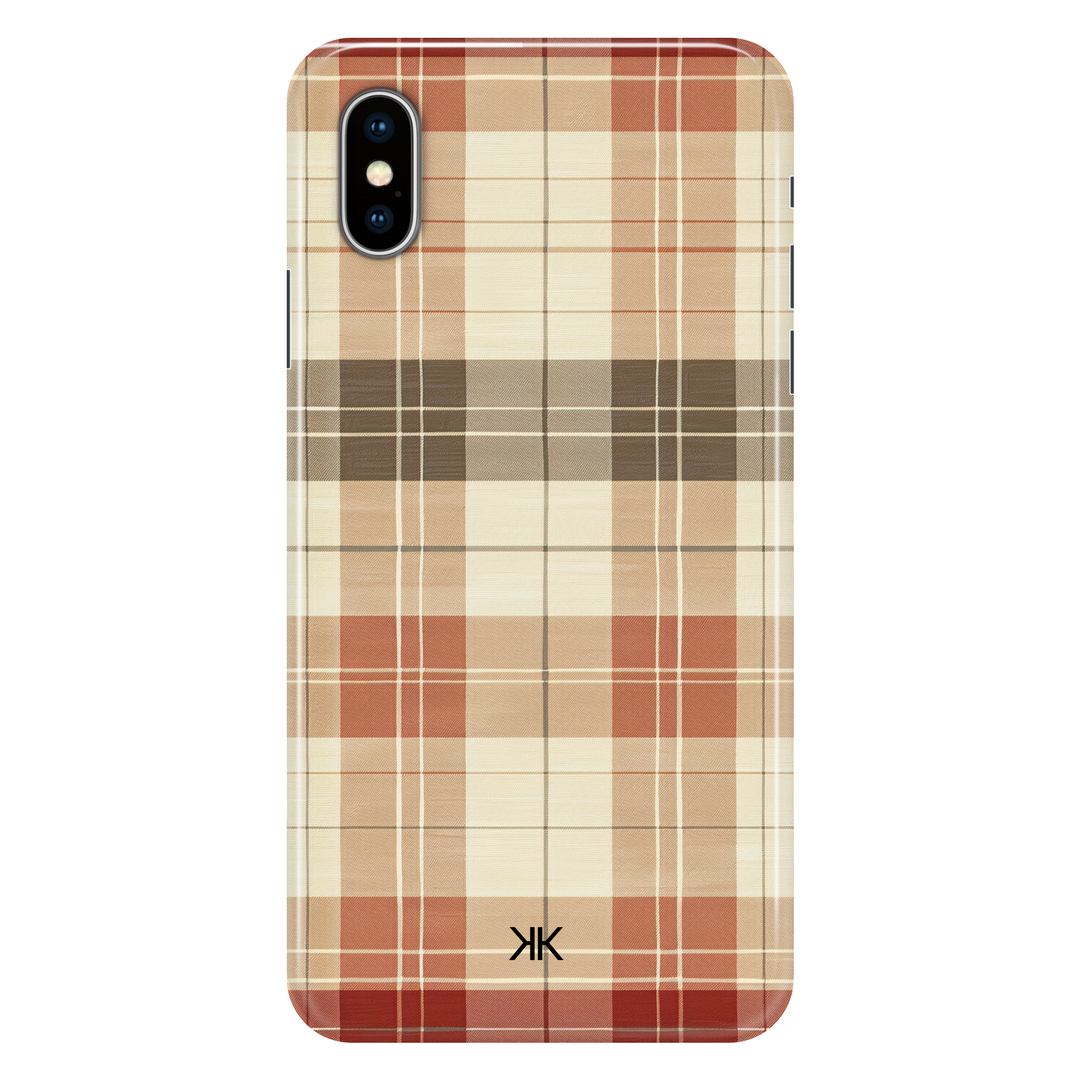Luxury Plaid phone case for iPhone X