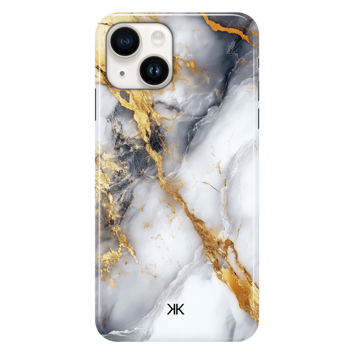 Marble Gold Lines phone case for iPhone 14