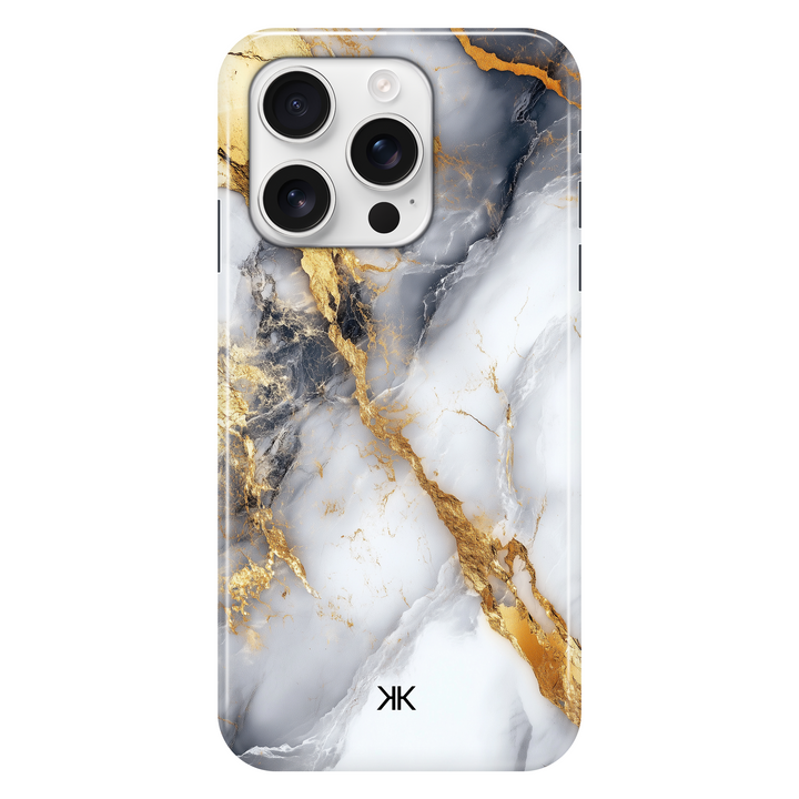 Marble Gold Lines phone case for iPhone 16 Pro