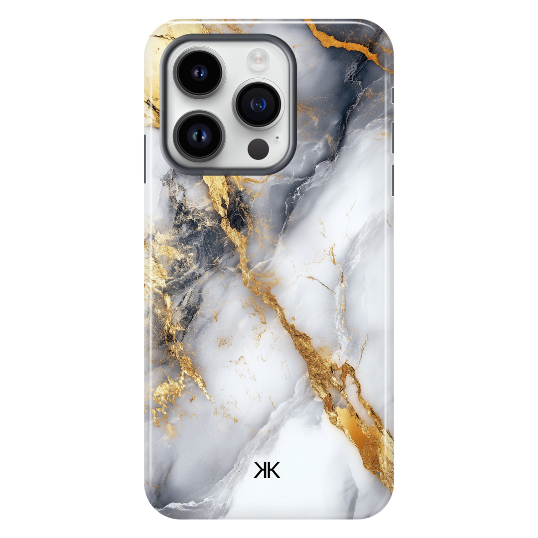 Marble Gold Lines Phone Case - Tough Case - iphone-14-pro