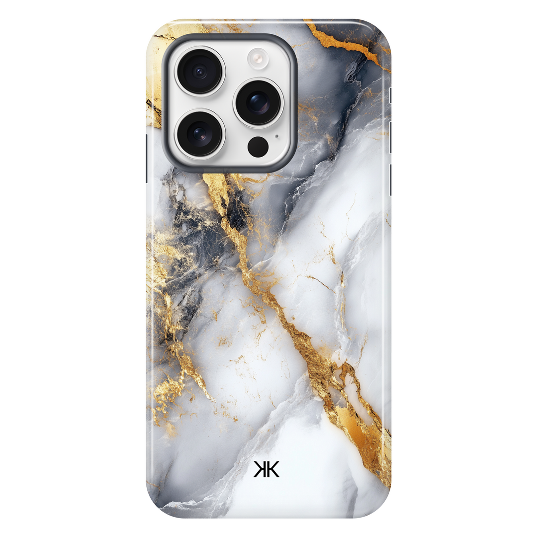 Marble Gold Lines Phone Case - Tough Case - iphone-16-pro
