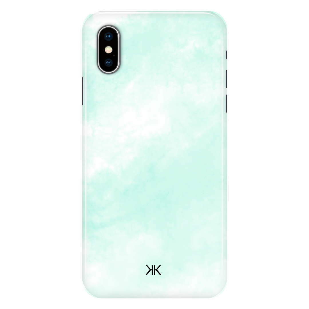 Pastel Matcha Tie Dye phone case for iPhone X