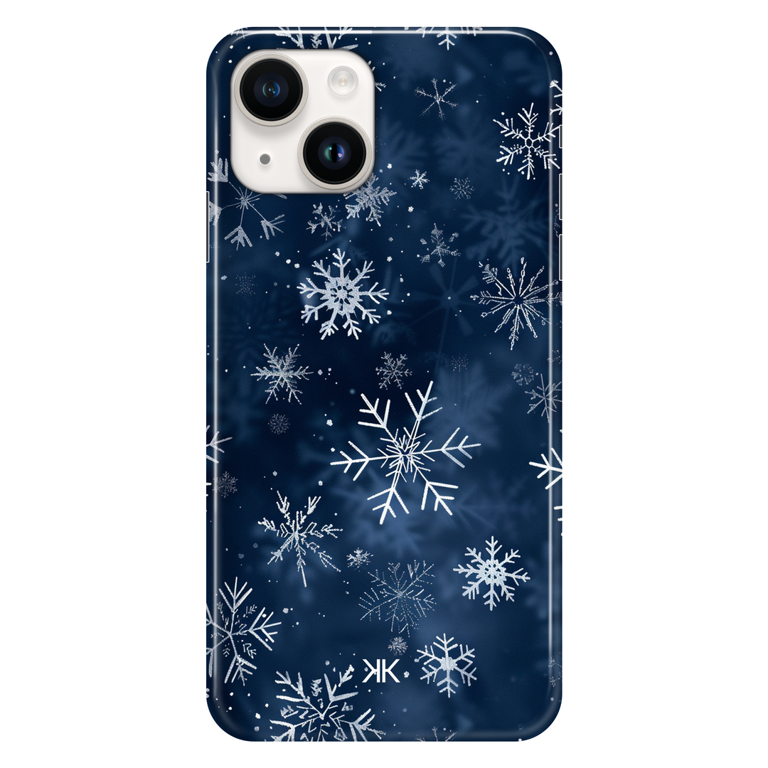 Midnight Snow Flakes phone case for iPhone 14