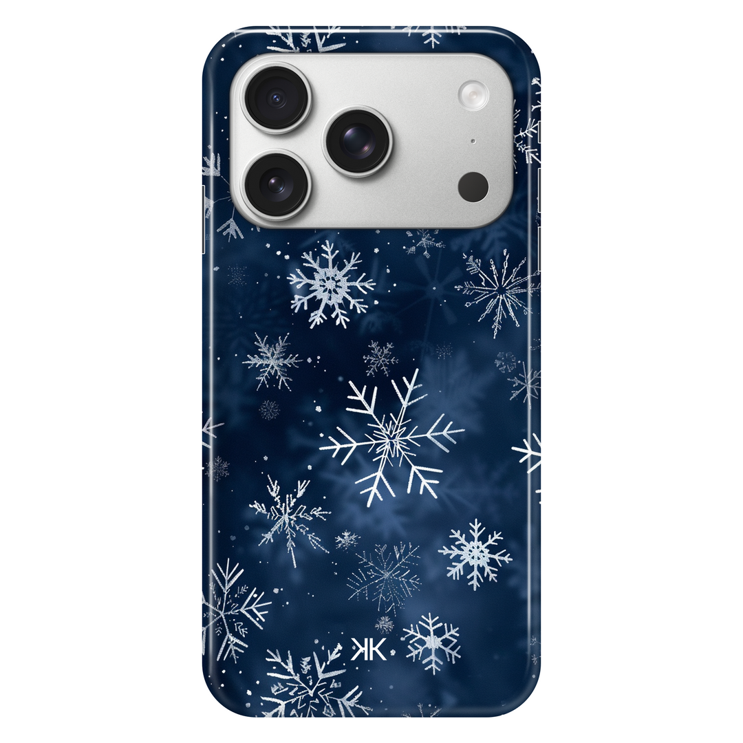 Midnight Snow Flakes phone case for iPhone 17 Pro