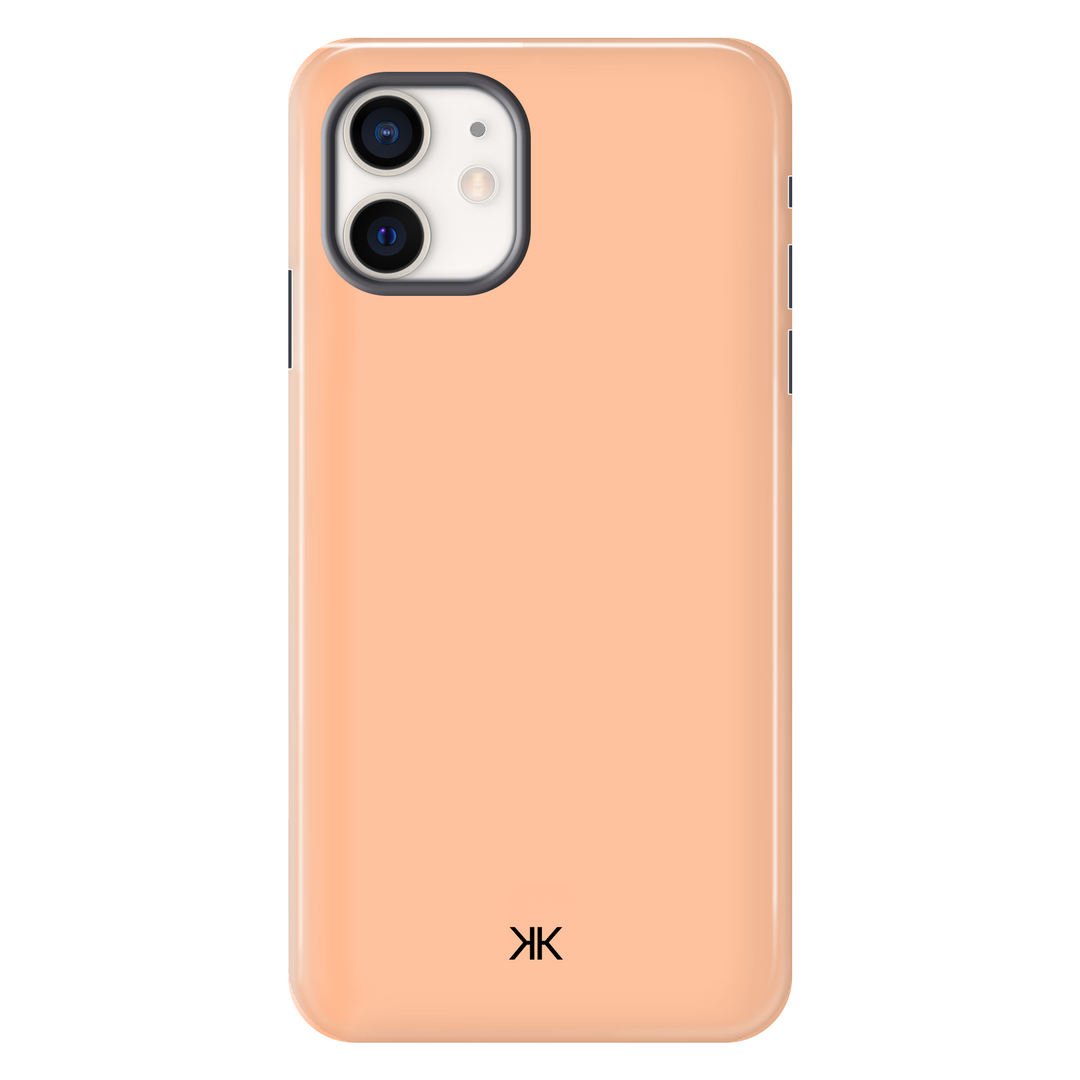 Pastel Peach tough phone case for iPhone 12 mini