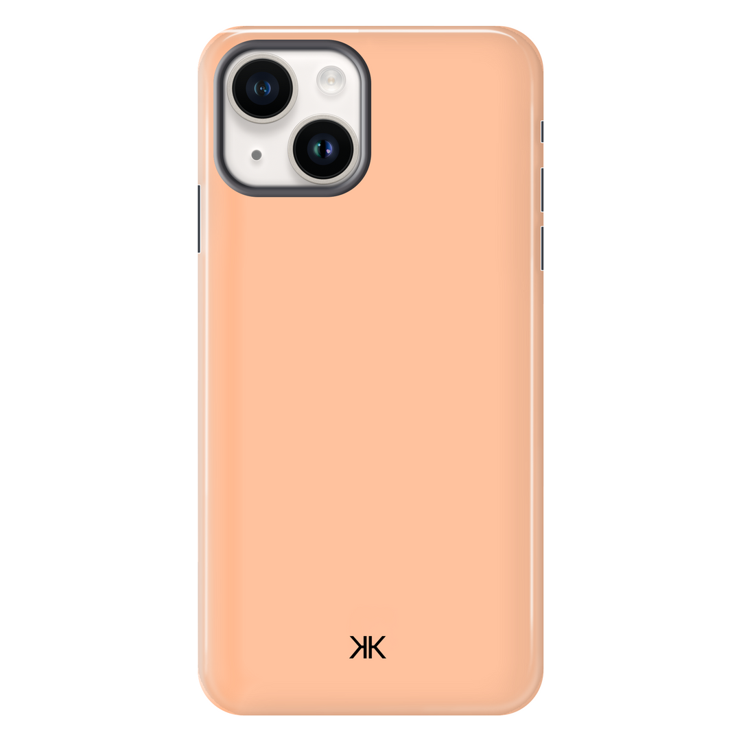 Pastel Peach tough phone case for iPhone 13 mini