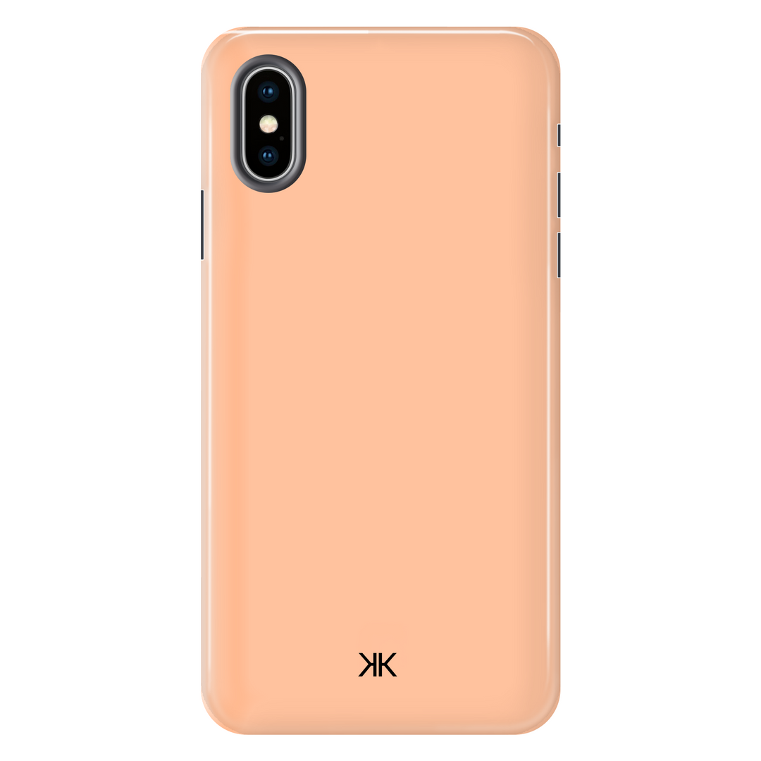Pastel Peach tough phone case for iPhone X
