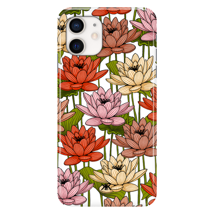 Floral Nenuphar phone case for iPhone 12