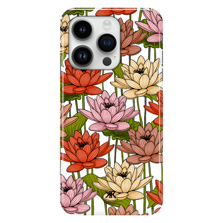 Floral Nenuphar phone case for iPhone 14 Pro