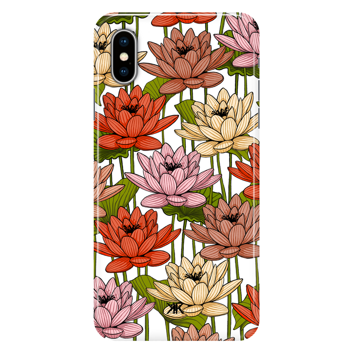 Floral Nenuphar phone case for iPhone X