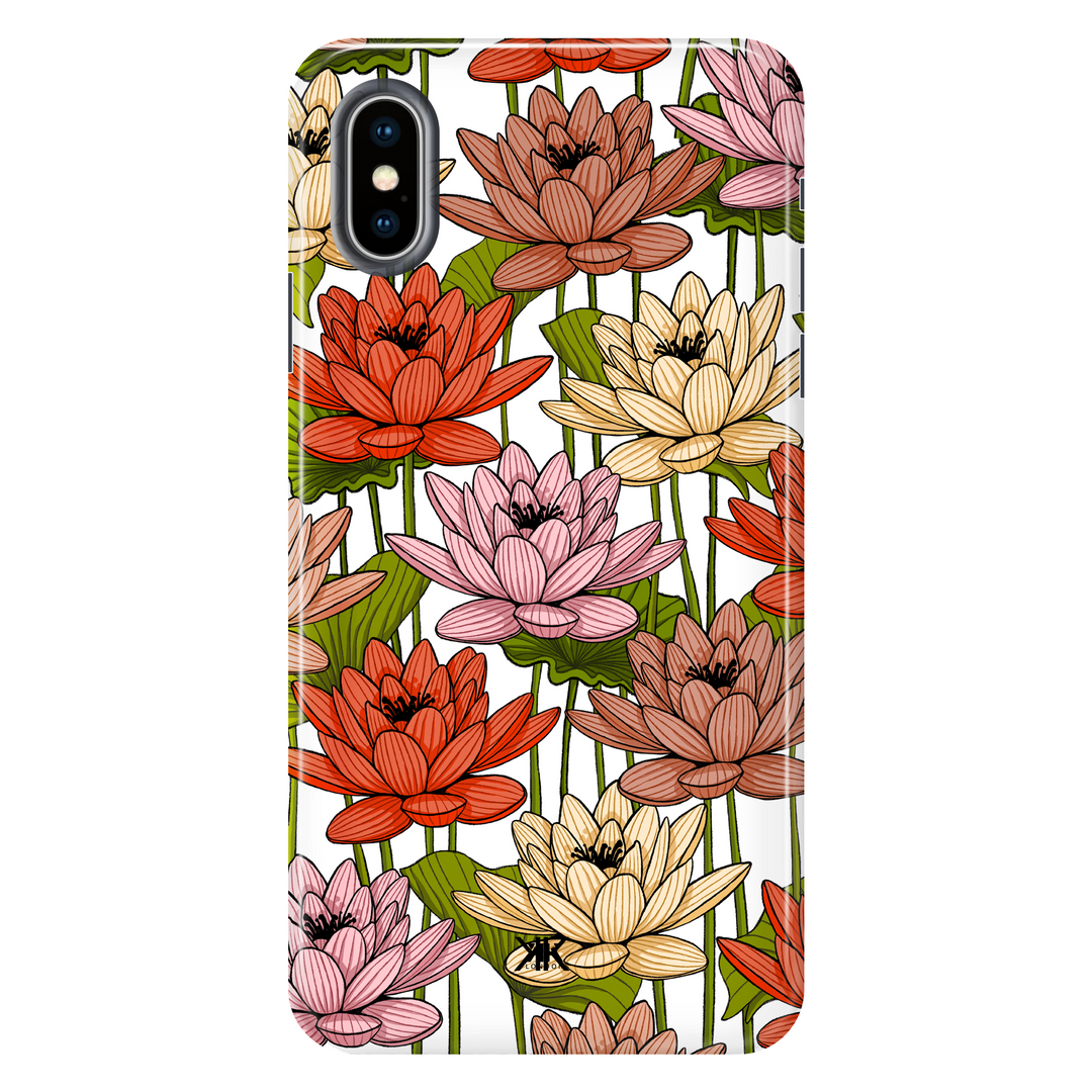 Floral Nenuphar tough phone case for iPhone X