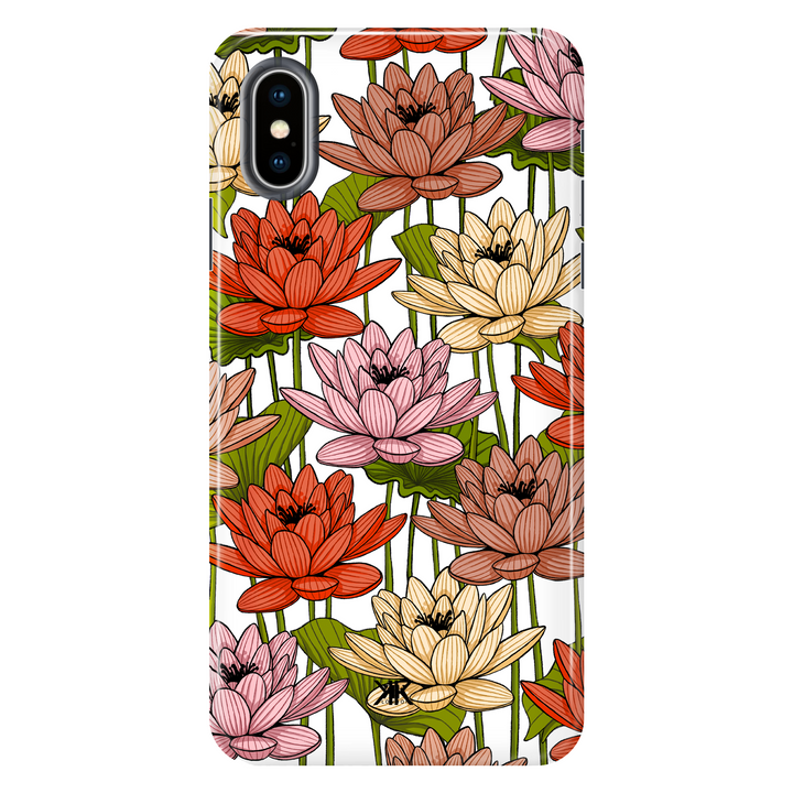 Floral Nenuphar tough phone case for iPhone X