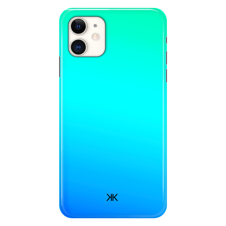 Neon Aqua Blue phone case for iPhone 11