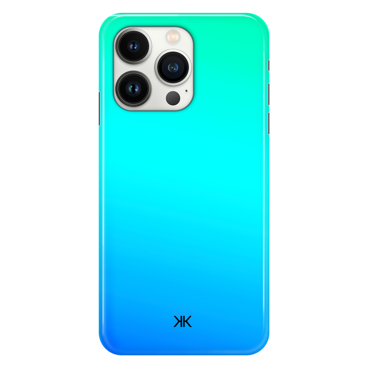 Neon Aqua Blue phone case for iPhone 13 Pro