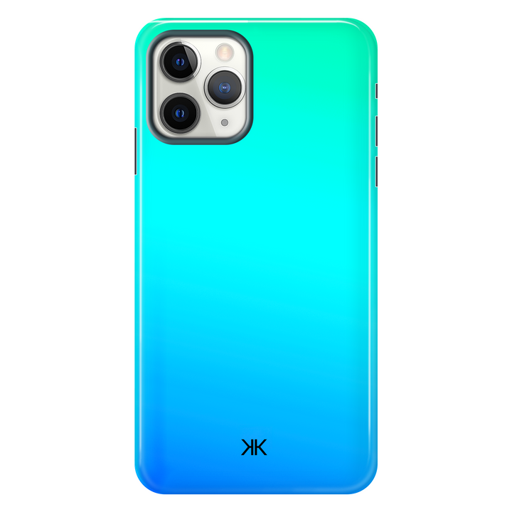 Neon Aqua Blue Phone Case - Tough Case - iphone-11-pro