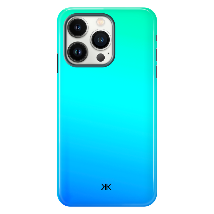 Neon Aqua Blue Phone Case - Tough Case - iphone-13-pro