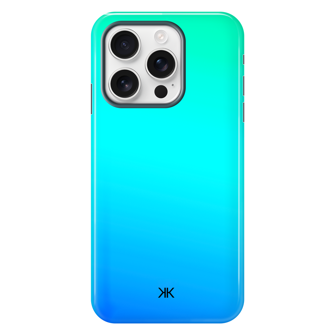 Neon Aqua Blue Phone Case - Tough Case - iphone-16-pro