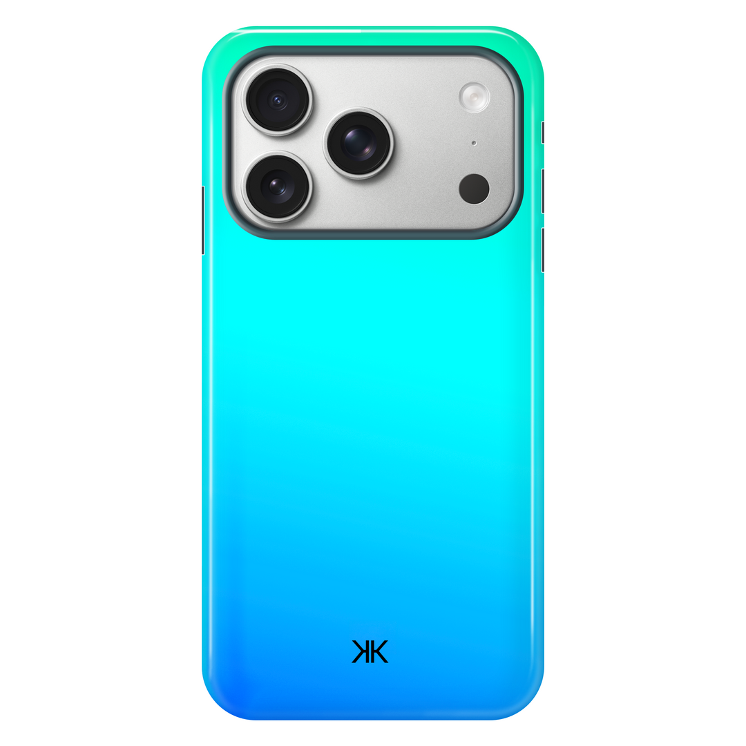 Neon Aqua Blue Phone Case - Tough Case - iphone-17-pro
