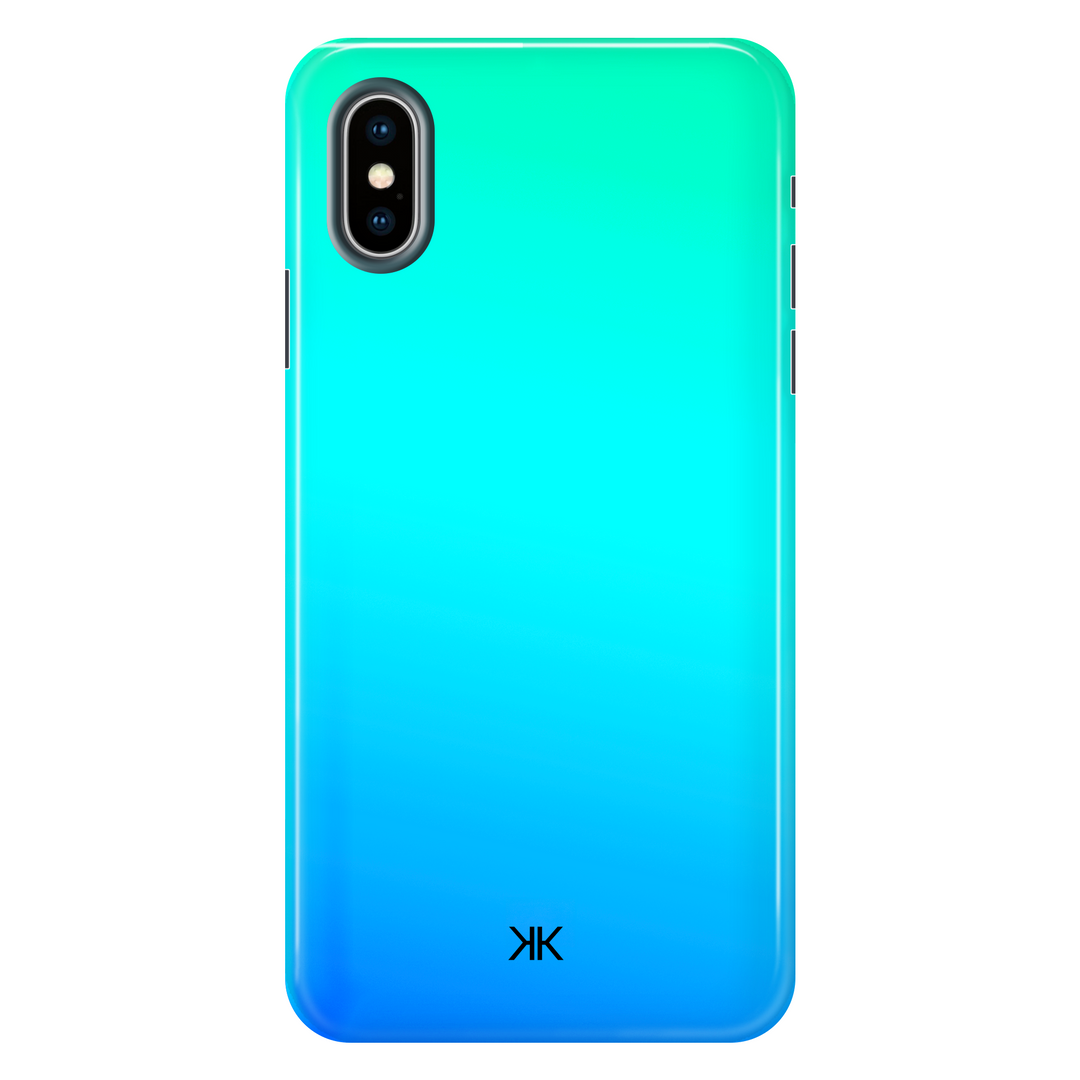 Neon Aqua Blue Phone Case - Tough Case - iphone-x