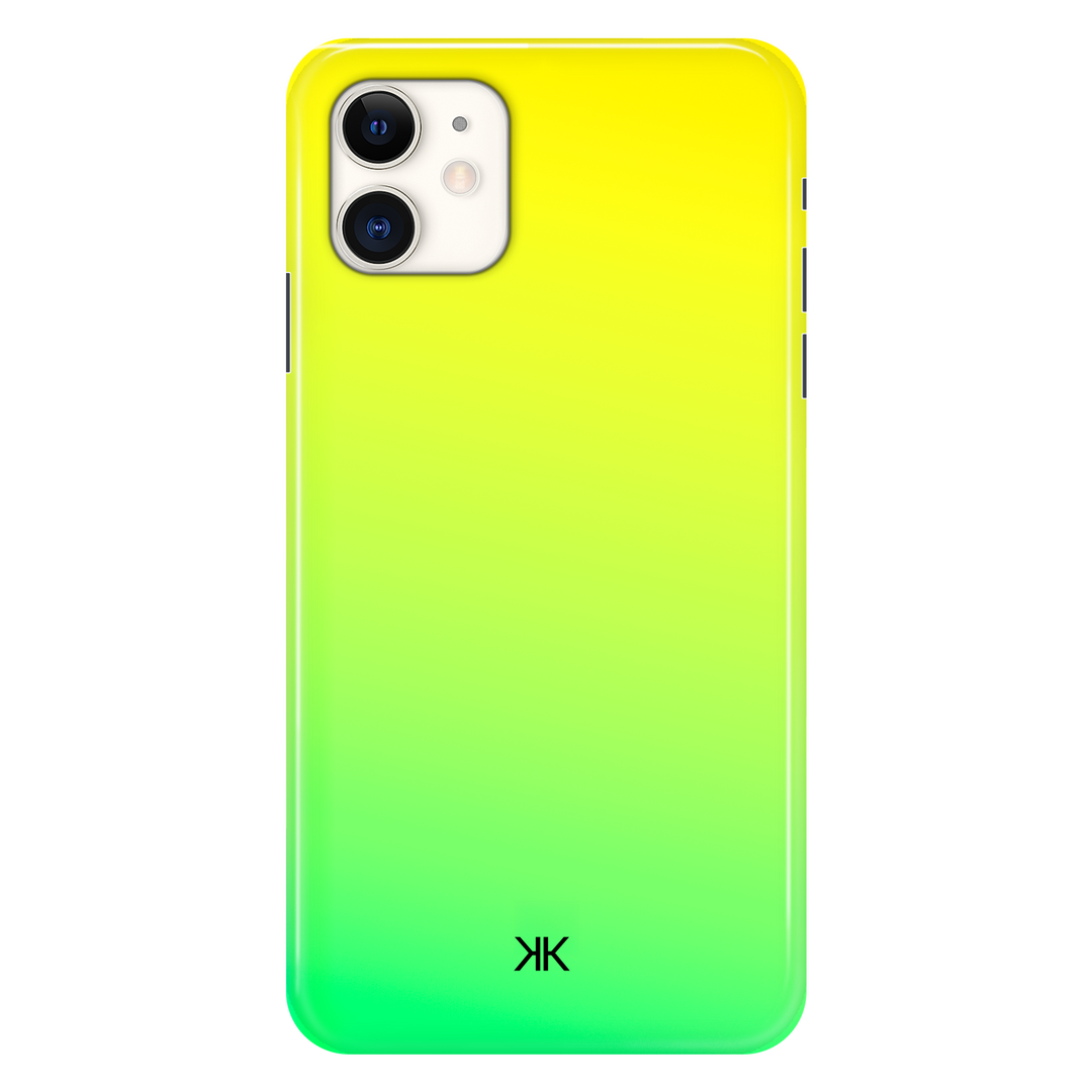 Neon Green Yellow phone case for iPhone 11