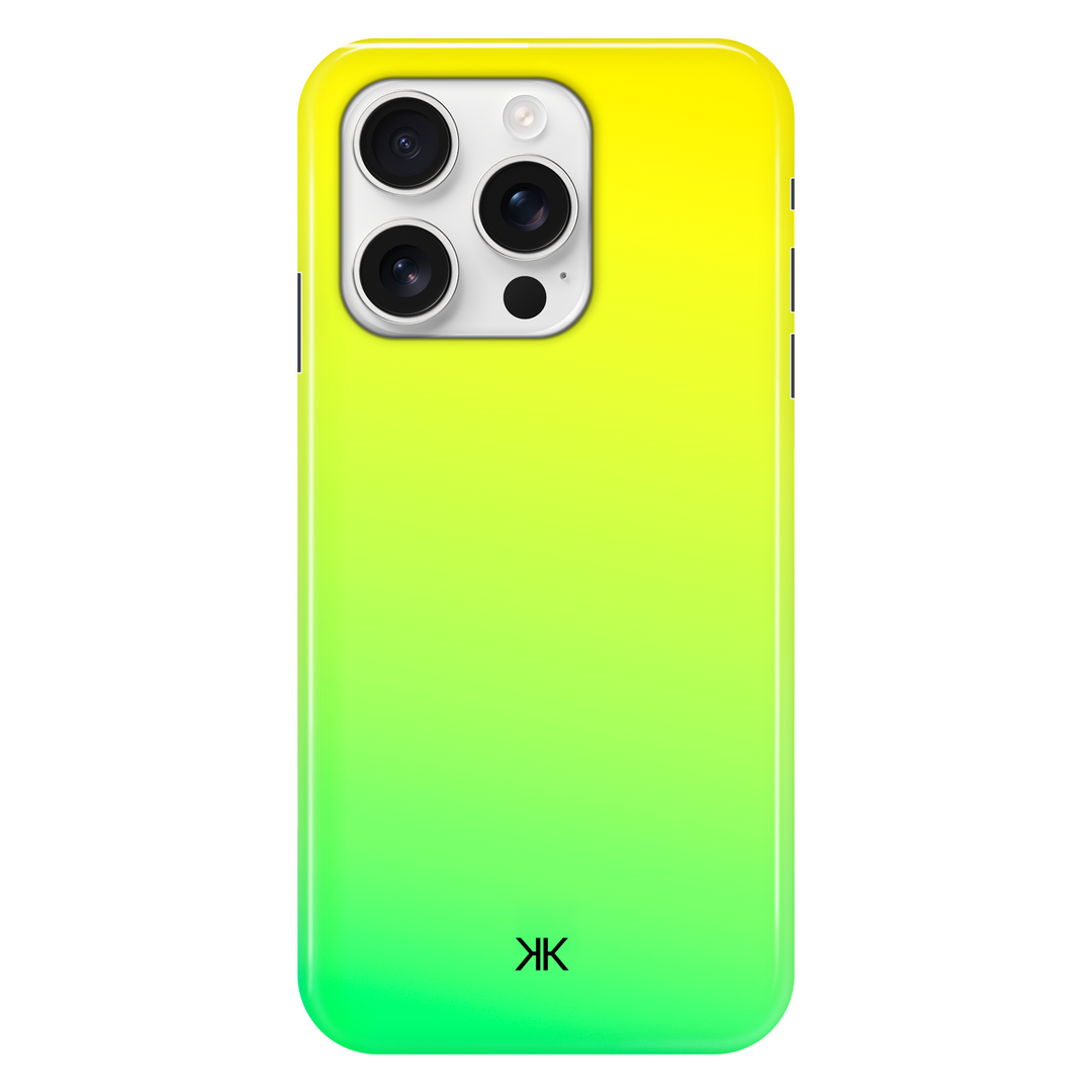 Neon Green Yellow phone case for iPhone 16 Pro
