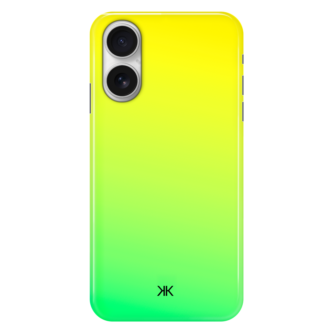 Neon Green Yellow phone case for iPhone 16