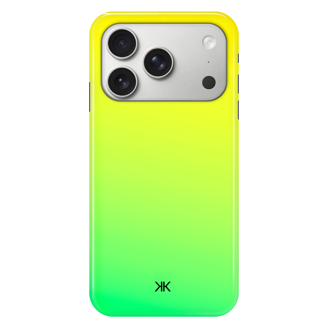 Neon Green Yellow phone case for iPhone 17 Pro