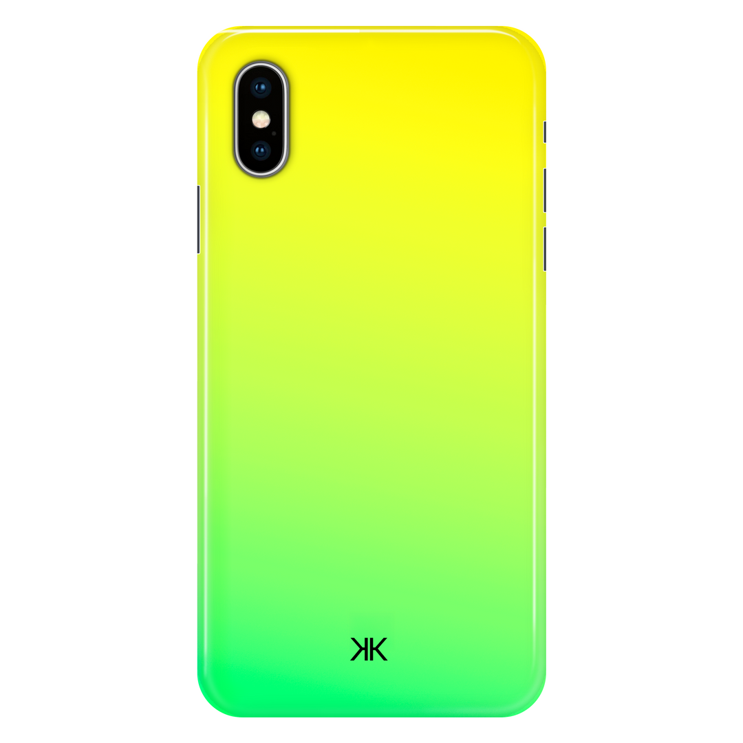 Neon Green Yellow phone case for iPhone X