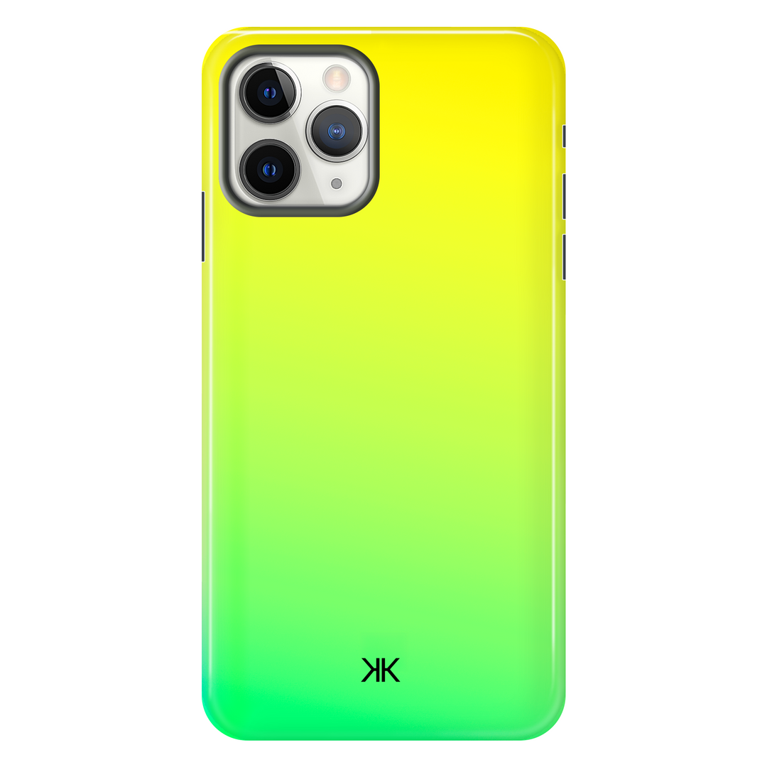 Neon Green Yellow Phone Case - Tough Case - iphone-11-pro