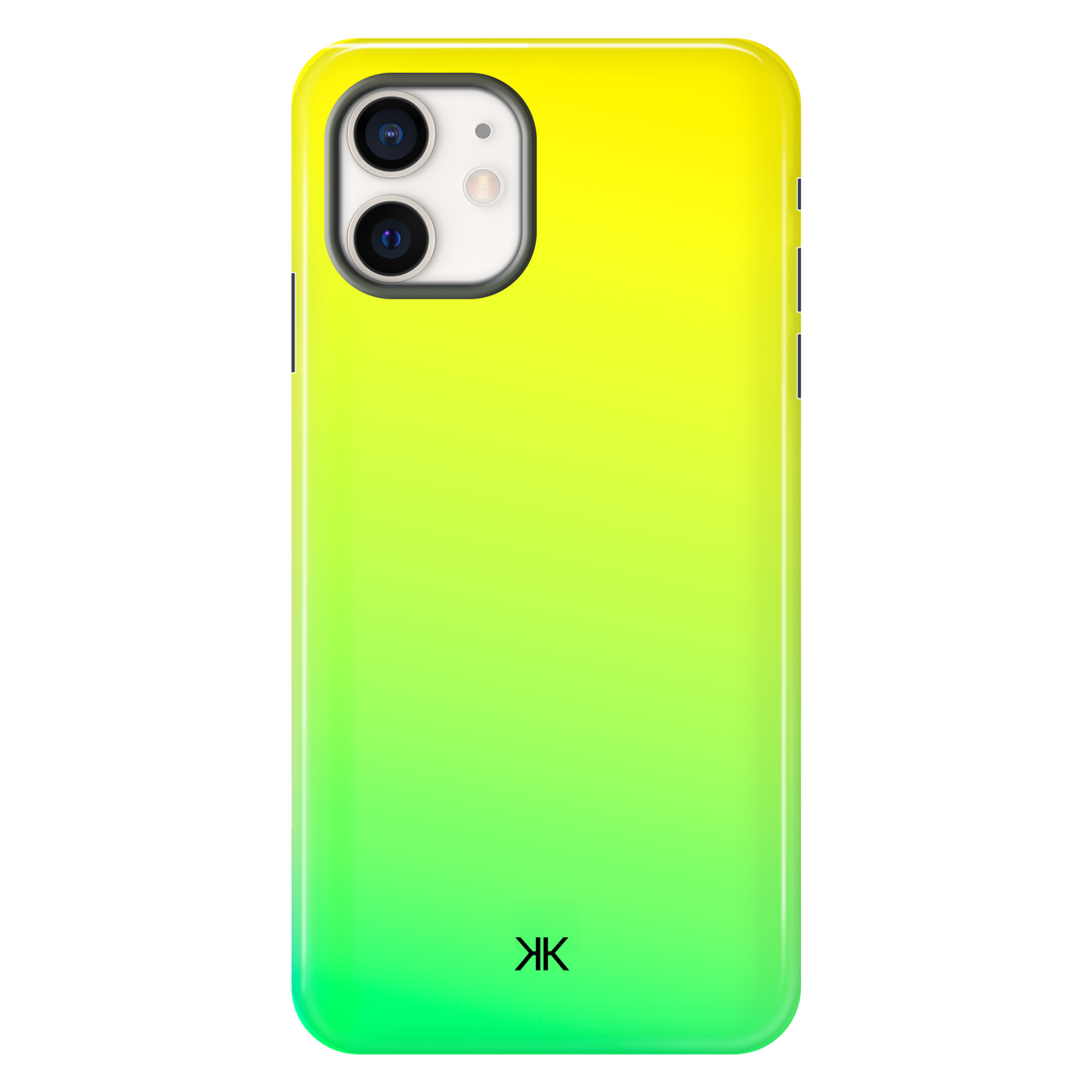 Neon Green Yellow Phone Case - Tough Case - iphone-12
