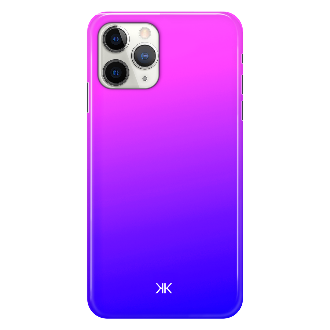 Neon Pink Blue phone case for iPhone 11 Pro