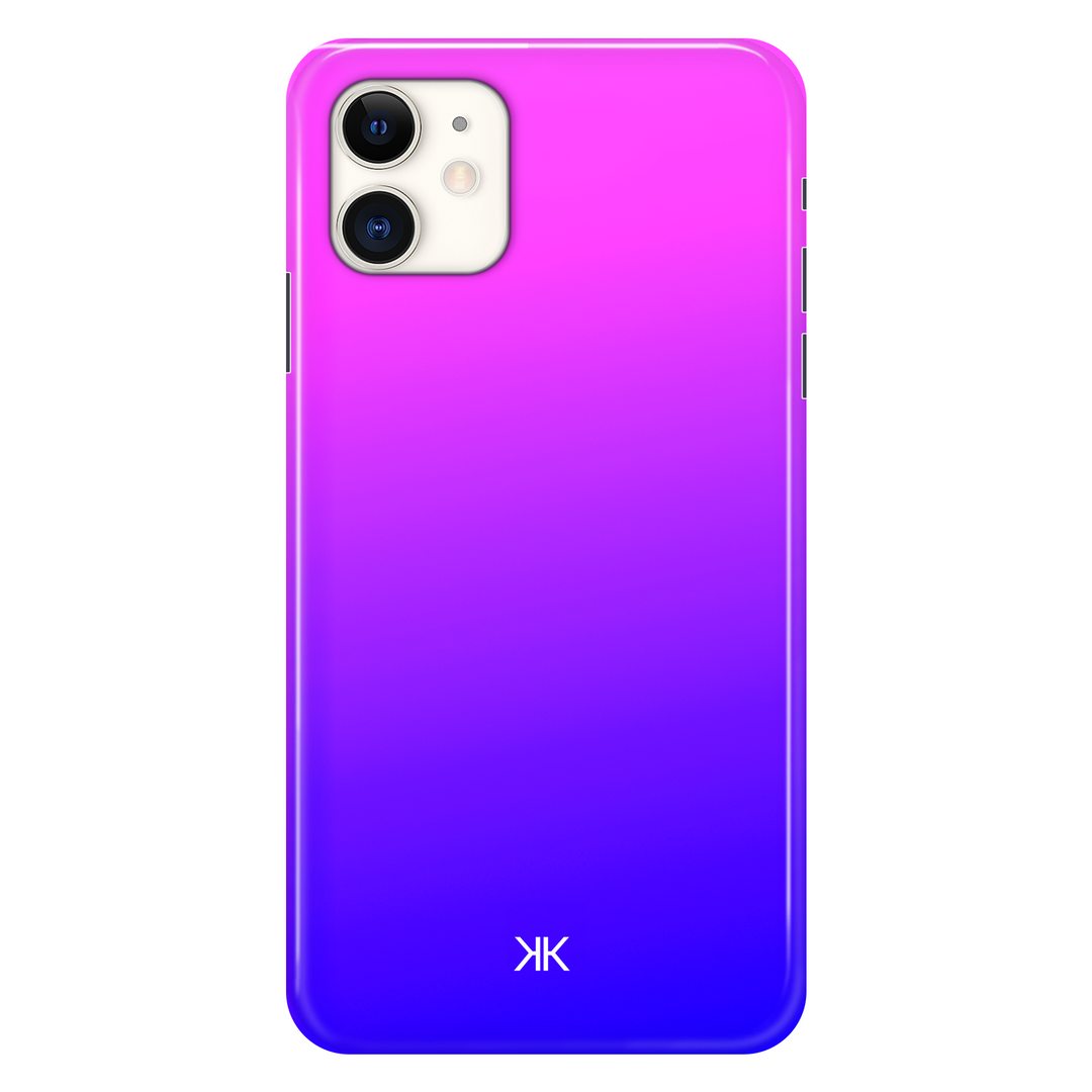 Neon Pink Blue phone case for iPhone 11