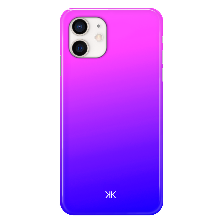 Neon Pink Blue phone case for iPhone 12