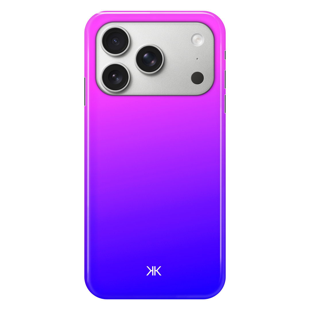 Neon Pink Blue phone case for iPhone 17 Pro