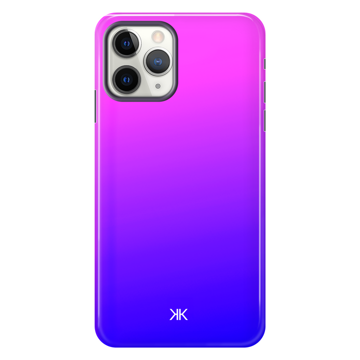 Neon Pink Blue Phone Case - Tough Case - iphone-11-pro