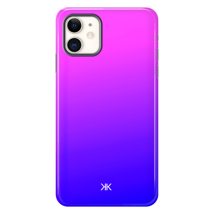 Neon Pink Blue Phone Case - Tough Case - iphone-11