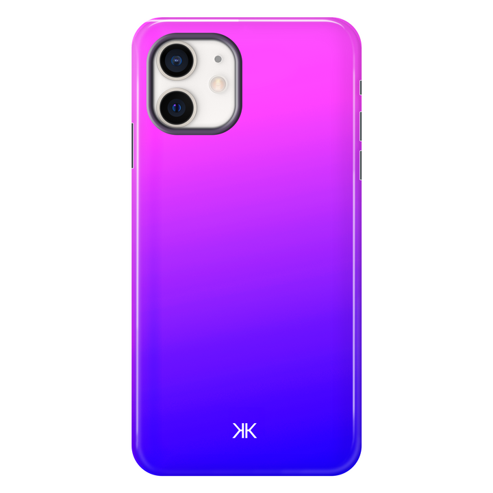 Neon Pink Blue Phone Case - Tough Case - iphone-12