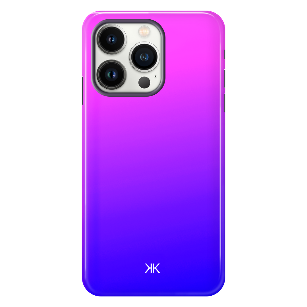 Neon Pink Blue Phone Case - Tough Case - iphone-13-pro