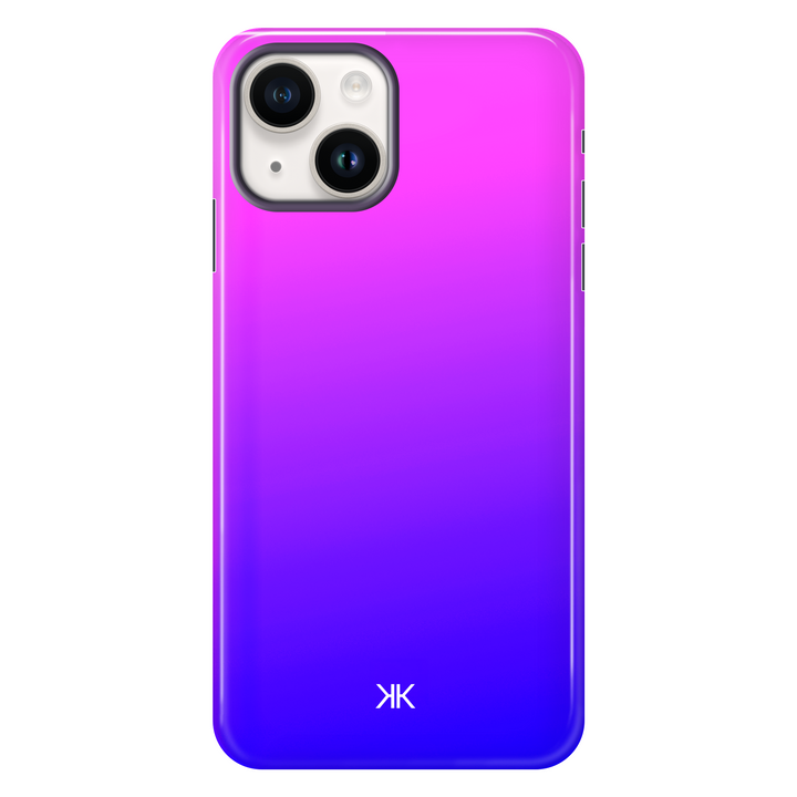 Neon Pink Blue Phone Case - Tough Case - iphone-14