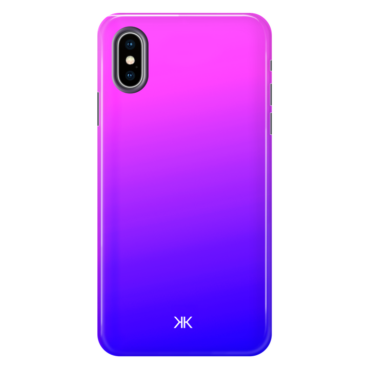Neon Pink Blue Phone Case - Tough Case - iphone-x