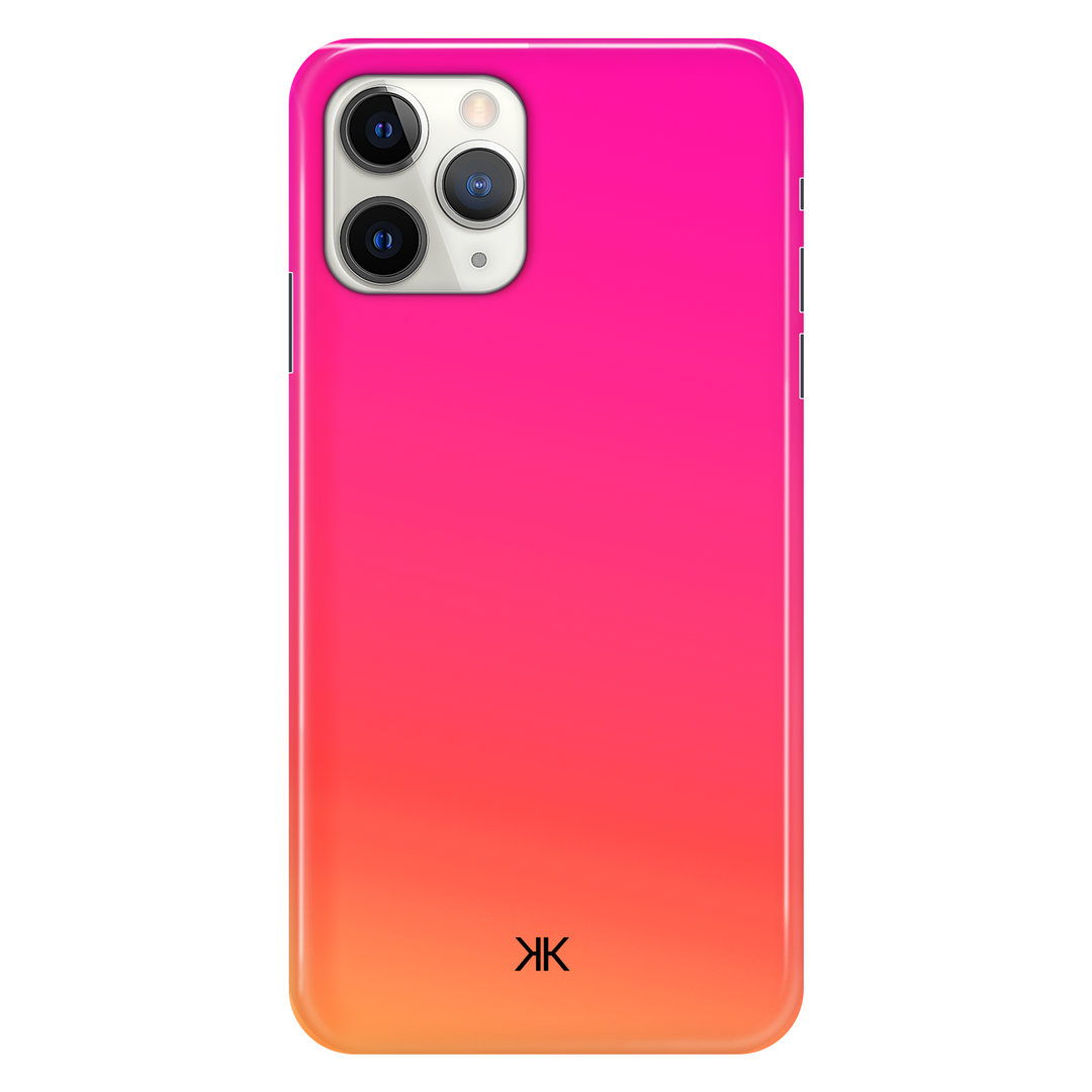 Neon Pink Orange phone case for iPhone 11 Pro