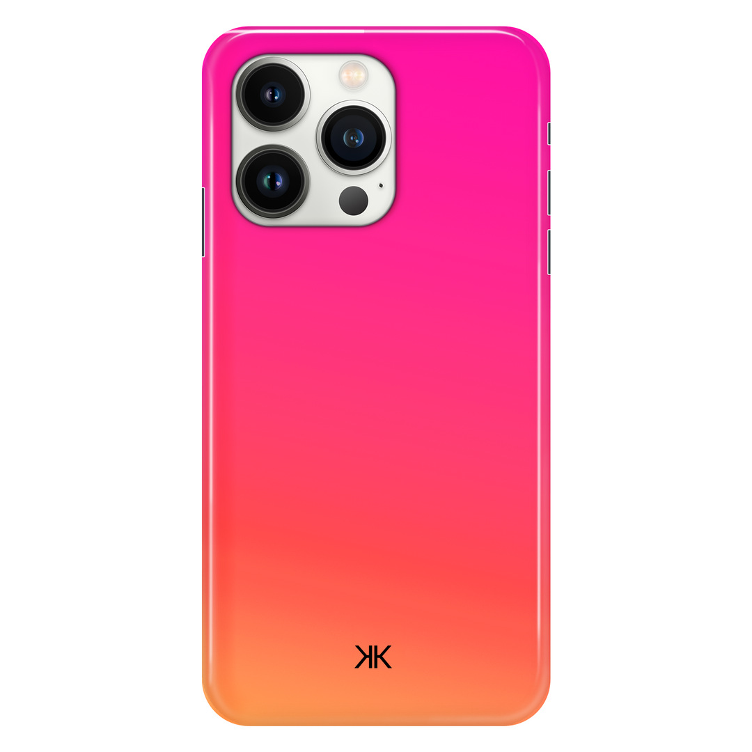Neon Pink Orange phone case for iPhone 13 Pro