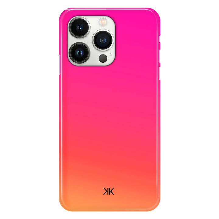 Neon Pink Orange phone case for iPhone 13 Pro