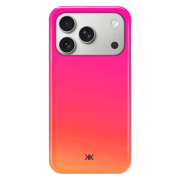 Neon Pink Orange phone case for iPhone 17 Pro