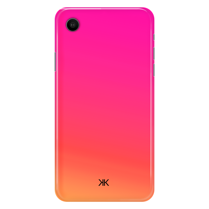 Neon Pink Orange phone case for iPhone XR
